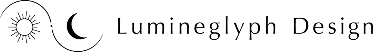 black Lumineglyph logo